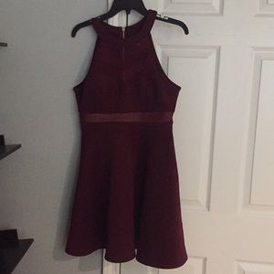 Short Maroon dress